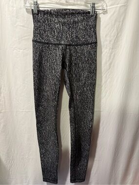 lululemon athletica Black Heather High-Rise Leggings